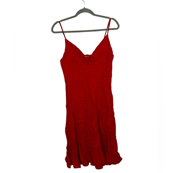 Nwt GB Gianni Bini Red Ruffle Hem Sundress - Picture 1 of 4